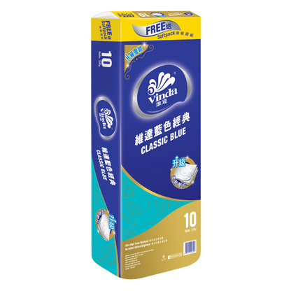 Tissue-V4028 Vinda Toilet Roll 180g/roll 3-ply 10rolls/pack 6packs/bag